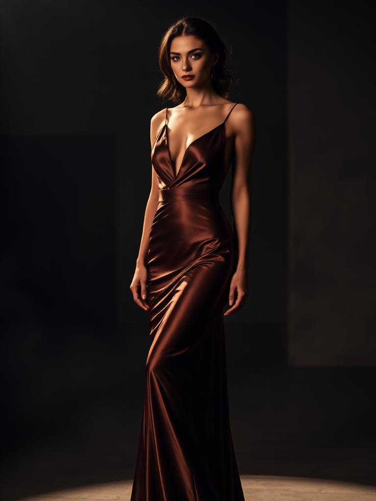 Bronze Silk Slip